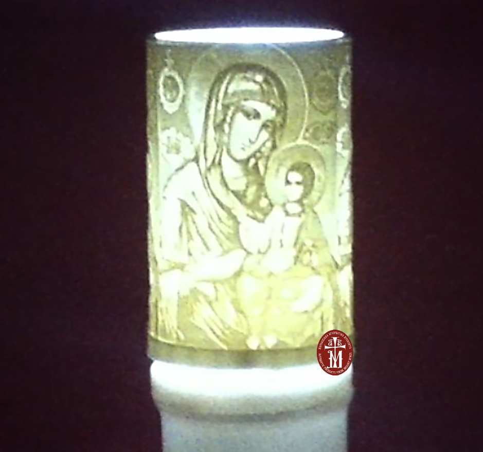 ELECTRIC CANDLE WITH THE VIRGIN MERCY 90 DAYS
