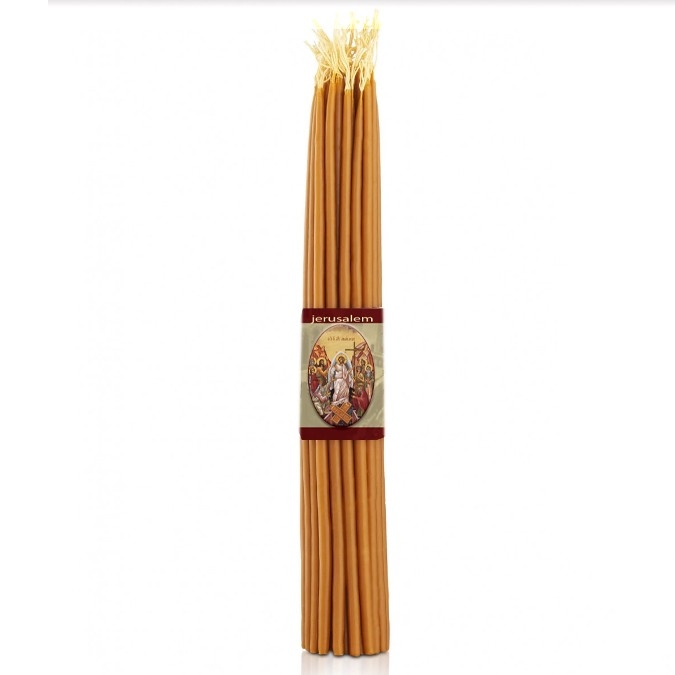 Αυθεντικά 33 Κεριά Τού Χριστού Αγνό κερί μέλισσας Ιεροσόλυμα