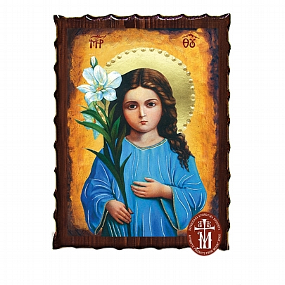 Κ135-115, Virgin Mary LITHOGRAPHY Mount Athos