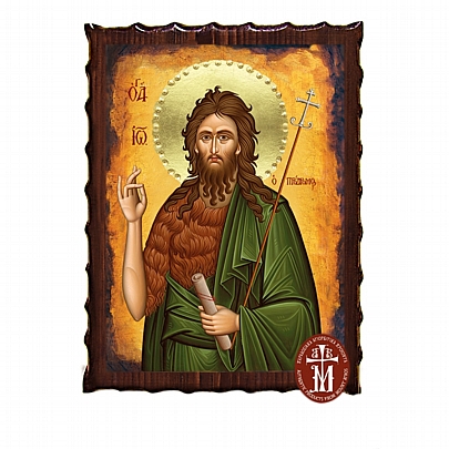 Κ135-180, Saint John the Baptist | Lithography Mount Athos
