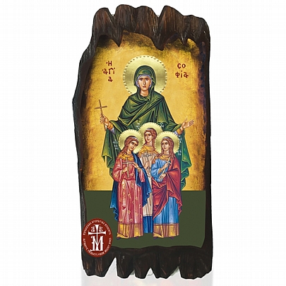Ν300-59, Saint Sophia and her Daughters Agape, Pisti, Elpida  Mount Athos	