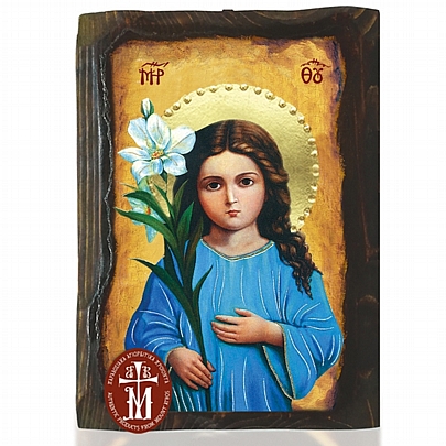 Ν306-57, Virgin Mary LITHOGRAPHY Mount Athos