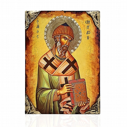 NG137-5, Saint Spyridon Lithography Mount Athos