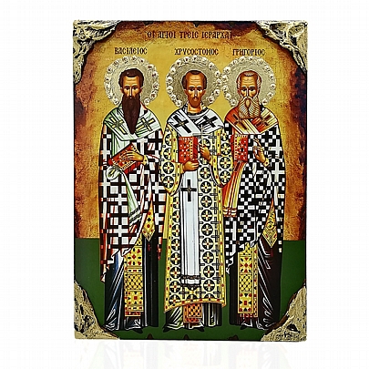 NG137-8, The Three Hierarchs Lithography Mount Athos