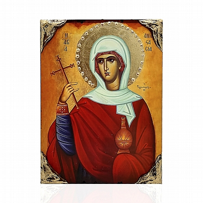 NG137-12, Saint Anastasia the Pharmacolytria LITHOGRAPHY Mount Athos