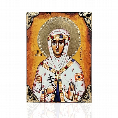 NG137-16, Saint Olga LITHOGRAPHY Mount Athos