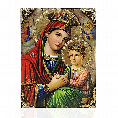 ΝΓ137-26, Virgin Mary OF THE ANGELS | LITHOGRAPHY | Mount Athos