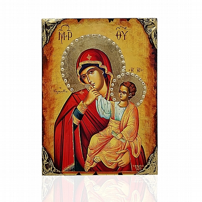 NG137-27, Virgin Mary Paramythia | LITHOGRAPHY Mount Athos