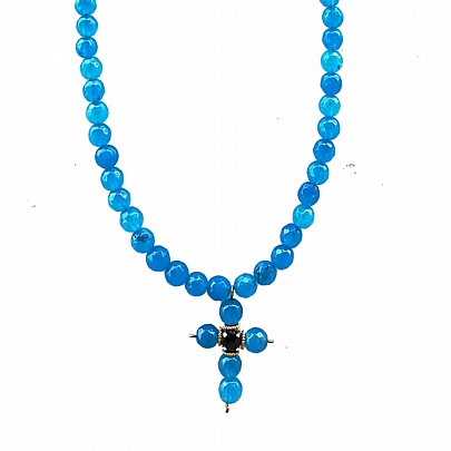 ST06, Neck Amulet with Semi – Precious Stones	