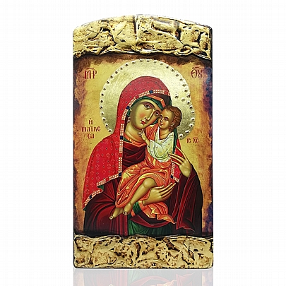 ΝΑΣ1527-4, Virgin Mary Giatrissa | LITHOGRAPHY Mount Athos