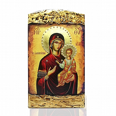 ΝΑΣ1527-5, Virgin Mary Odigitria | LITHOGRAPHY Mount Athos
