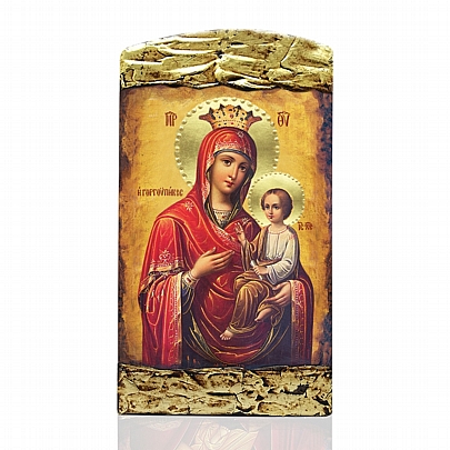 ΝΑΣ1527-10, Virgin Mary Gorgoepikoos | LITHOGRAPHY Mount Athos