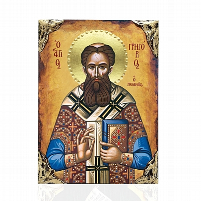 NASL478-22, Saint Gregory Palamas lithography Mount Athos 