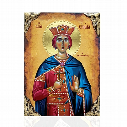 NASL478-75, Saint Irene the Great Martyr LITHOGRAPHY Mount Athos