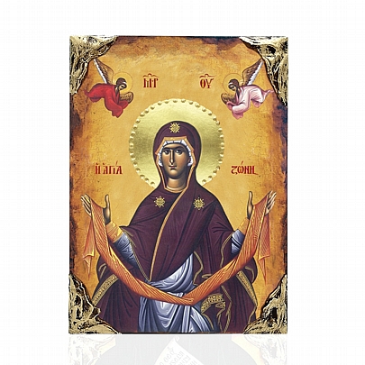 NASL478-87, Virgin Mary Holy Belt | LITHOGRAPHY Mount Athos