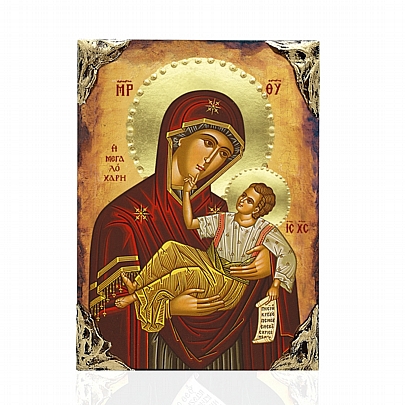 NASL478-97, Virgin Mary of Great Grace | LITHOGRAPHY Mount Athos