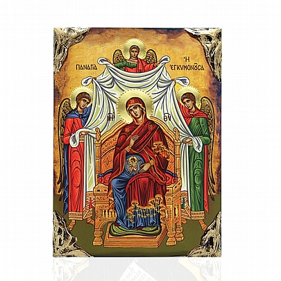 NASL478-102, Virgin Mary Pregnant | LITHOGRAPHY Mount Athos