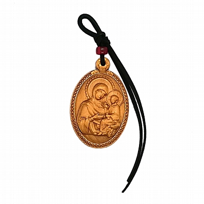 C.1934, Wood Carved Amulet