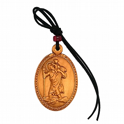 C.1936, Wood Carved Amulet