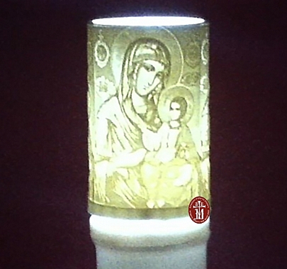 C.2269, ELECTRIC CANDLE WITH THE VIRGIN MERCY 90 DAYS