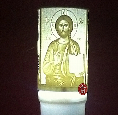 C.2271, ELECTRIC CANDLE WITH THE JESUS ​​CHRIST 90 DAYS