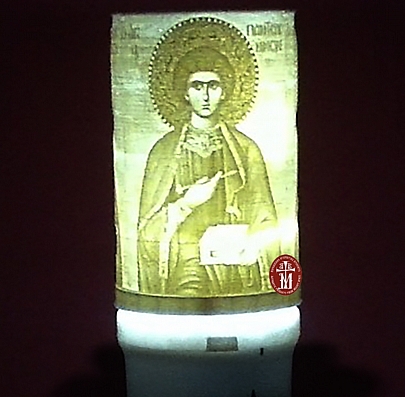 C.2273, ELECTRIC CANDLE WITH SAINT PANTELEIMON 90 DAYS