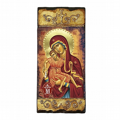 CV244, Theotokos Axion Esti | LITHOGRAPHY Mount Athos