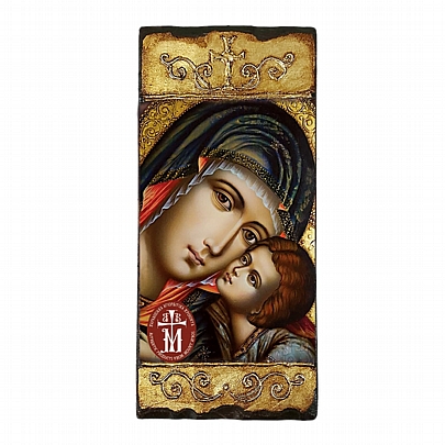 CV251, Virgin Mary Glykofilousa LITHOGRAPHY Mount Athos