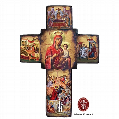 ST3043, Cross wooden aged | Mount Athos