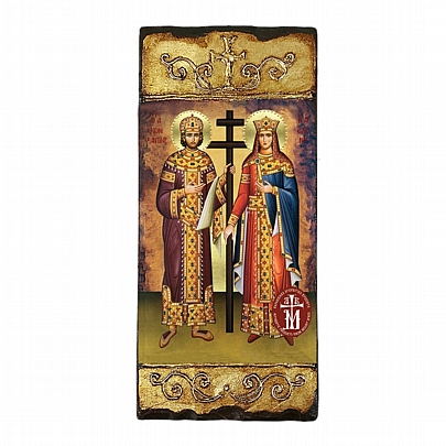 CV310, SAINT KONSTANTINOS AND ELENI LITHOGRAPHY Mount Athos