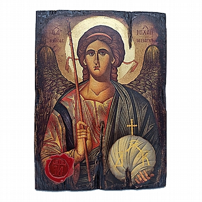 C.2546, ARCHANGEL MICHAEL SILK PRINTS Mount Athos