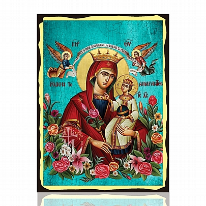 C.2611, Virgin Mary of Roses | LITHOGRAPHY Mount Athos