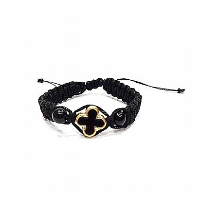 C.2660, Black Bracelet with Cross