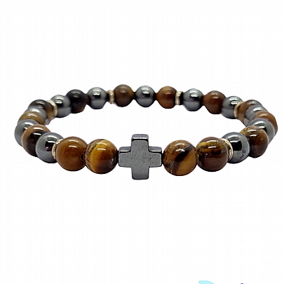 Item: Mount Athos Amulet with semi-precious stones C.3001, Mount Athos Amulet with semi-precious stones