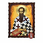 Κ135-144 | Saint Basil the Great Lithography Mount Athos	 : 1