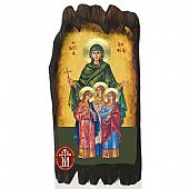 Ν300-59 | Saint Sophia and her Daughters Agape, Pisti, Elpida  Mount Athos	 : 1