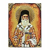 NG137-4 | SAINT NECTARIUS LITHOGRAPHY Mount Athos : 1