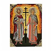 NG137-11 | SAINT KONSTANTINOS AND ELENI LITHOGRAPHY Mount Athos : 1