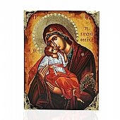 NG137-25 | Virgin Mary Glykofilousa | LITHOGRAPHY Mount Athos : 1