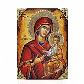 NG137-31 | Virgin Mary Portaitissa | LITHOGRAPHY Mount Athos : 1