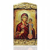 ΝΑΣ1527-3 | Virgin Mary of Roses | LITHOGRAPHY Mount Athos : 1