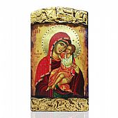 ΝΑΣ1527-4 | Virgin Mary Giatrissa | LITHOGRAPHY Mount Athos : 1