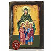 N306-275 | Saint Sophia and her Daughters Agape, Pisti, Elpida Mount Athos : 1