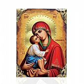 NASL478-90 | Virgin Mary Glykofilousa | LITHOGRAPHY Mount Athos : 1