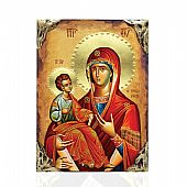 NASL478-91 | Virgin Mary Tricherousa | LITHOGRAPHY Mount Athos : 1