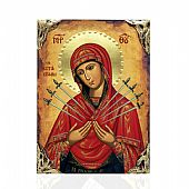 NASL478-96 | Virgin Mary of the Seven Swords| LITHOGRAPHY Mount Athos : 1