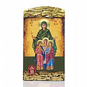 Μ69 | Saint Sophia and her Daughters Agape, Pisti, Elpida LITHOGRAPHY Mount Athos : 1