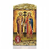 M104 | SAINT KONSTANTINOS AND ELENI LITHOGRAPHY Mount Athos : 1