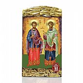 M122 | THE SAINTS ANARGYRI LITHOGRAPHY Mount Athos : 1