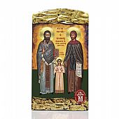 M124 | SAINT KONSTANTINOS AND ELENI LITHOGRAPHY Mount Athos : 1